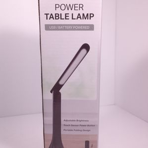 Bell & Howell Portable Folding LED Touch Desk Table Camping Lamp Black 9.5"